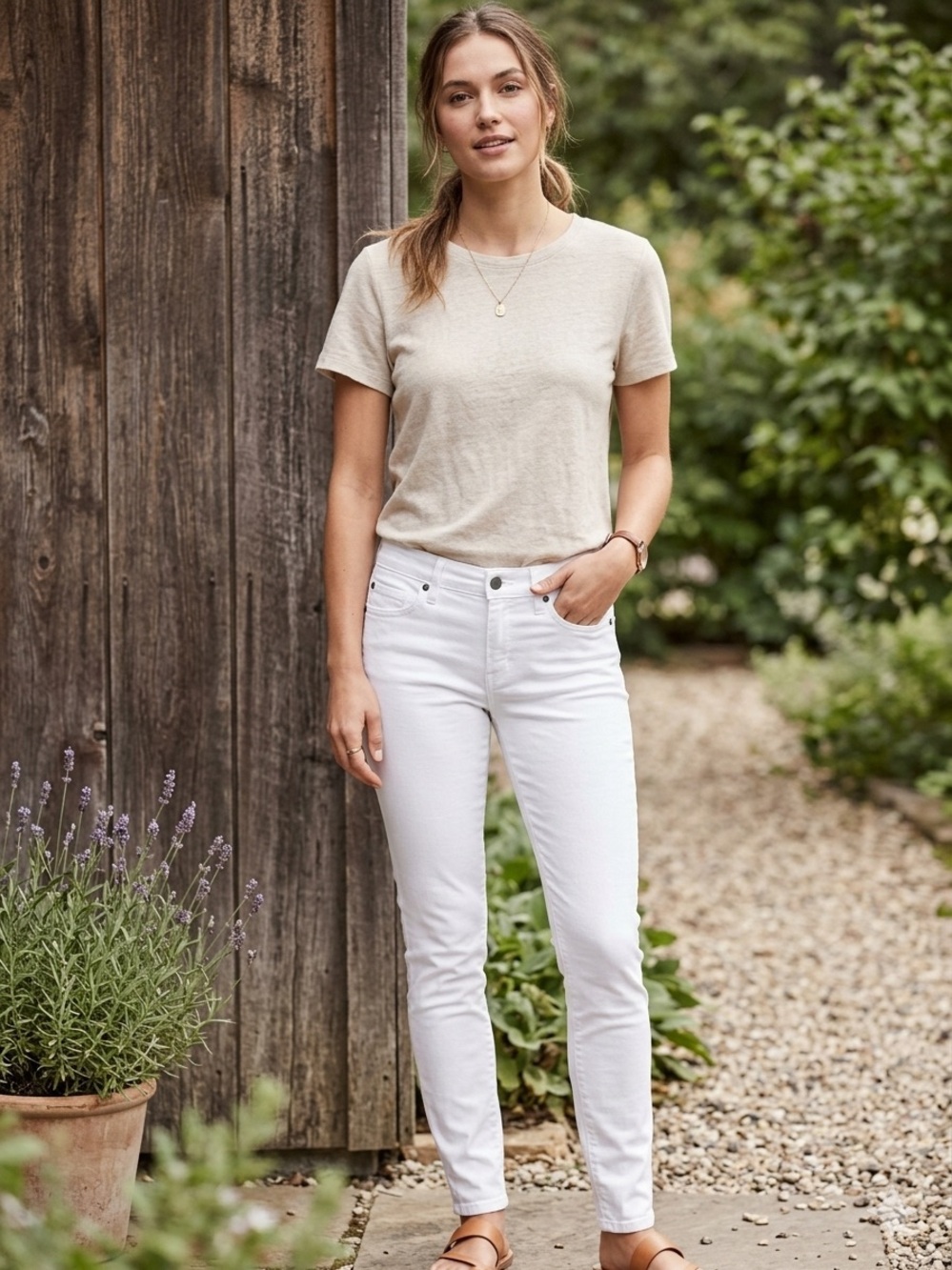 Vintage Victoria's Secret London Jean White Skinny Jeans - 4 Short